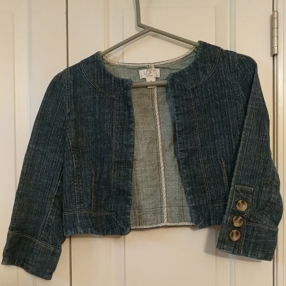 Denim bolero jacket